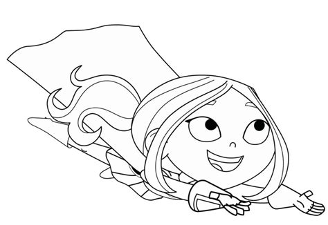 Fur Blur from Hero Elementary Coloring Page - Free Printable Coloring Pages for Kids