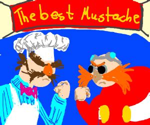 Swedish Chef, Dr. Robotnik, mustache contest - Drawception