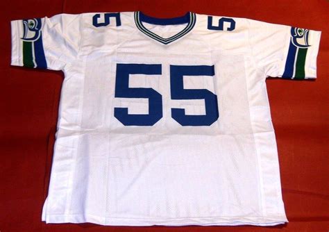 BRIAN BOSWORTH AUTOGRAPHED SEATTLE SEAHAWKS THROWBACK W JERSEY JSA