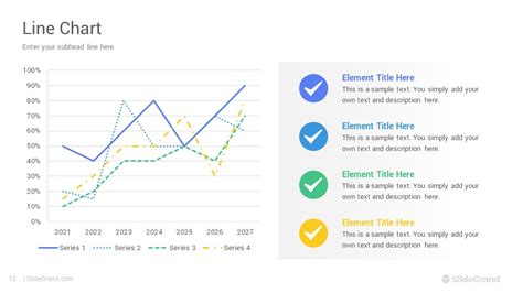 Line Charts PowerPoint Template Designs - SlideGrand