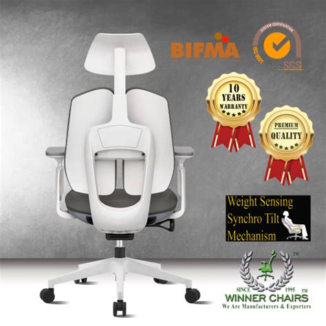 DUOREST WN 92A-GRY Ergonomic Chair -10 years warranty – Winner Chairs
