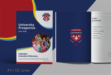 College University Prospectus | Brochure Templates ~ Creative Market