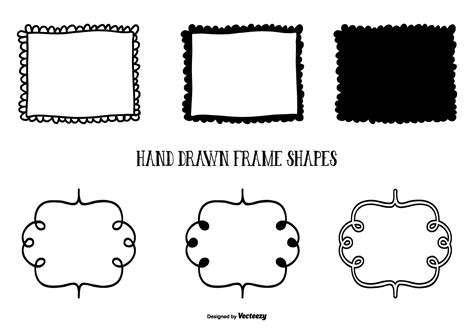 Cute Hand Drawn Style Frame Shapes 141205 Vector Art at Vecteezy