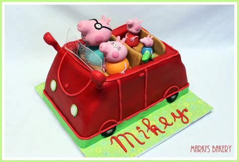 Peppa Pig Car Cake - CakeCentral.com