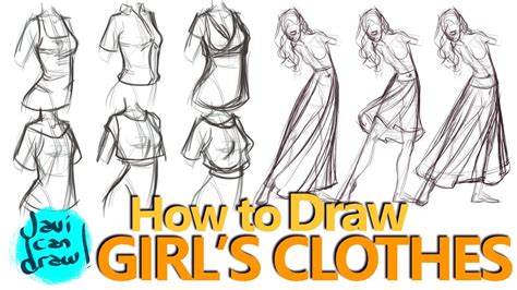 Woman Body Drawing With Clothes This tutorial shows the sketching and ...