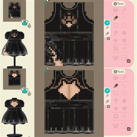 Reddit - AnimalCrossing - First time making a custom design! Had to be 2B's dress 👀 in 2020 ...