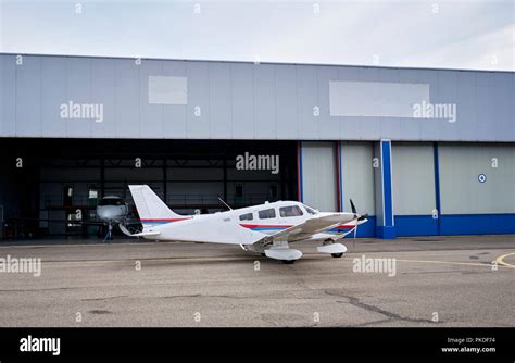 private jet on the runway Stock Photo - Alamy