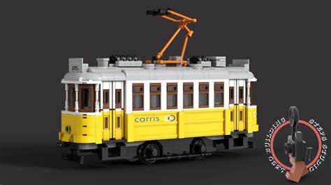 Lego tram Lisbon lego moc tutorial afol - YouTube