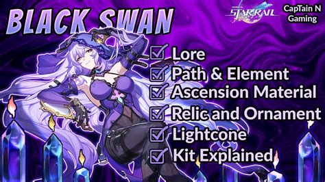 Black Swan Complete Guide! | Black Swan pre-release build best relics & lightcones. - YouTube