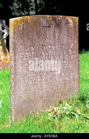 The grave of Georgi Markov in St Candida and the Holy Cross Church ...