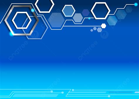 Professional Blue Hexagon Tehcnology Background For Business, Professional, Blue, Commercial ...