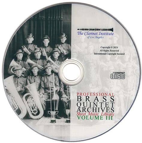 Brass Quintet Sheet Music Archive Volume 3