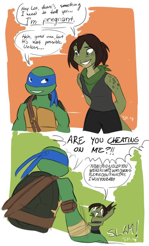 ''I'm pregnant'' | Teenage mutant ninja turtles art, Teenage mutant ...