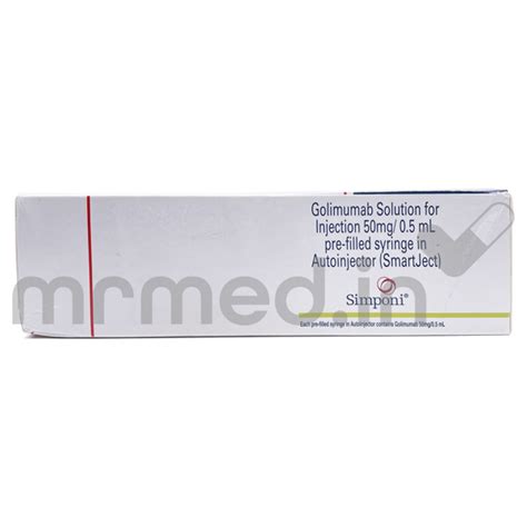 Buy Simponi 50mg Injection Online: Uses, Price, Dosage, Instructions ...