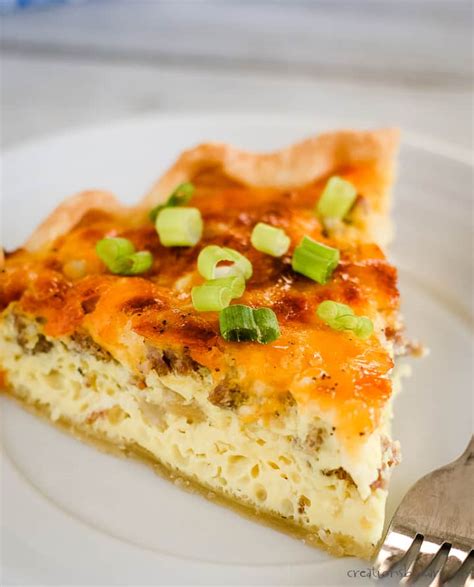 Family Favorite Sausage Quiche Recipe - Creations by Kara