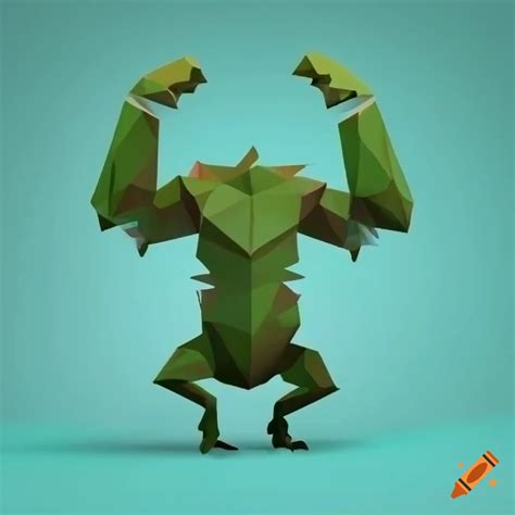 Cartoon style forest monster in t-pose on Craiyon