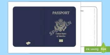 American Passport Template