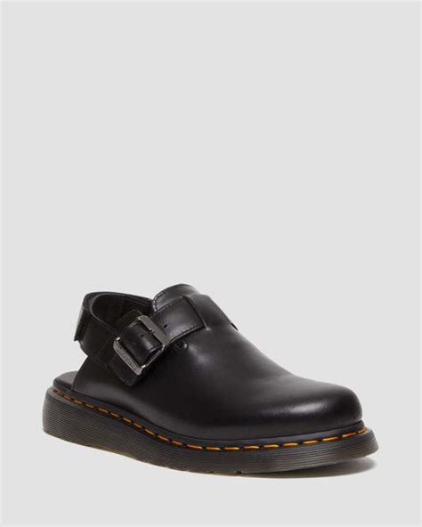 Dr. Martens Jorge Ii Brando Leather Slingback Mules in Black | Lyst