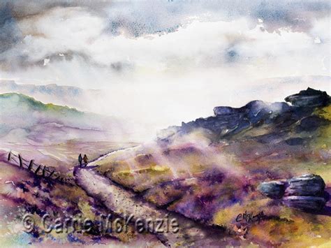 YORKSHIRE MOORS PAINTING Carrie McKenzie Artist Halifax