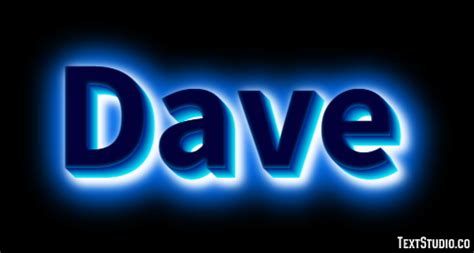 Dave Text Effect and Logo Design Name