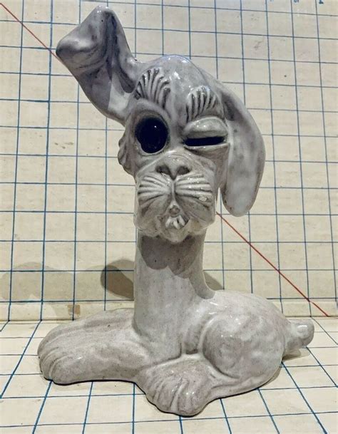 Details about Royal Haeger POTTERY DOG BANK WINKING EYE MID CENTURY Modern Figurine Ceramic ...