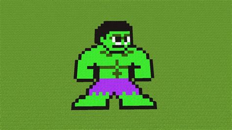 Minecraft - Hulk - PixelArt Google - Ep.10!!! - YouTube