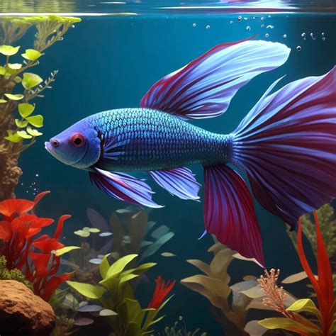 Premium AI Image | Betta fish in the aquarium