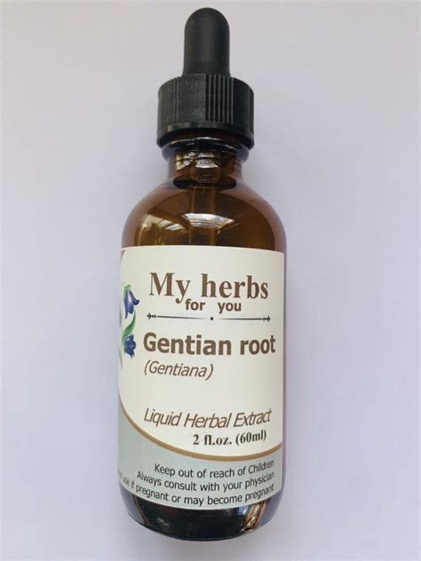 Gentian Root Tincture, Gentiana - Etsy