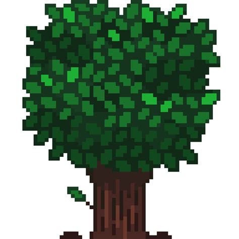 An 8 bit retro styled pixel art illustration of a spruce tree. 19040591 PNG