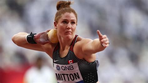 Sarah Mitton shatters Canadian record in women's shot put | CBC Sports