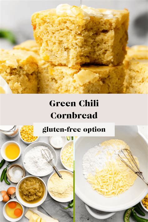 Green Chili Cornbread - All the Healthy Things