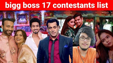 bigg boss 17 confirmed contestants list 😱😱😱 | full list of bigg boss 17 ...