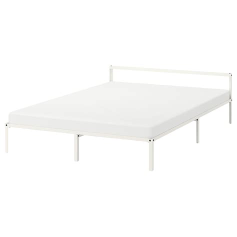 GRIMSBU bed frame, white, Queen - IKEA