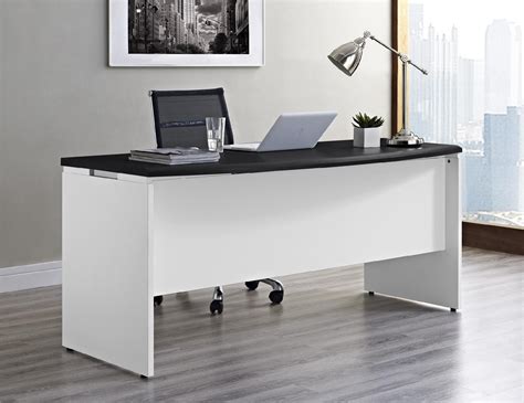 Dorel Pursuit White and Gray Executive Office Desk