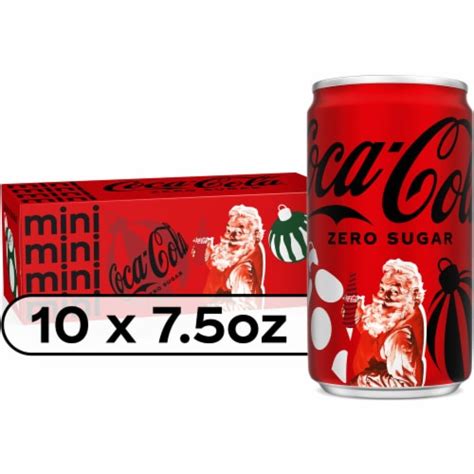 Coca-Cola Zero Sugar Soda Mini Cans, 10 pk / 7.5 fl oz - Kroger