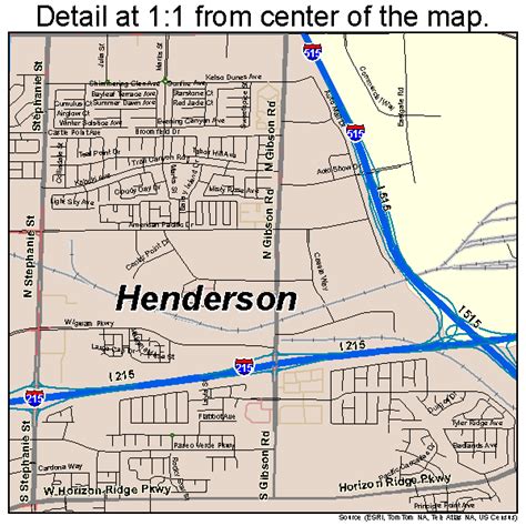 Henderson, Nevada Street Map 3231900 | Henderson nevada, Street map ...