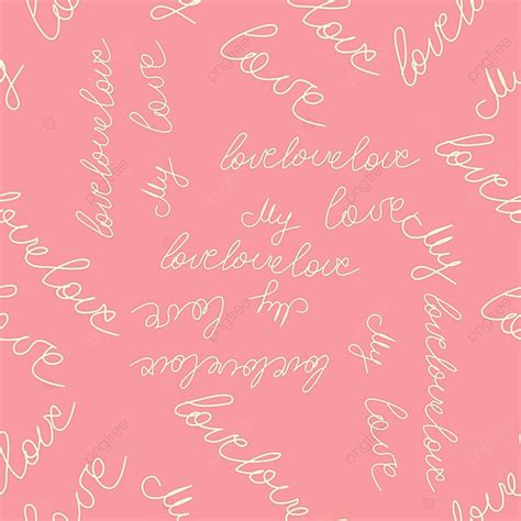 Love Text Pink Seamless Pattern Background, Printing, Decor, Textiles ...