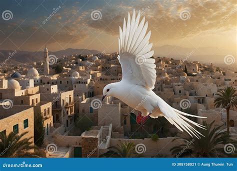 A Peace Bird and Olive Branch is a Symbol of Peace and Reconciliation Stock Image - Image of ...