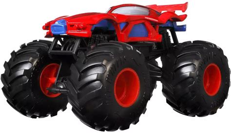 Hot Wheels Monster Trucks Marvel Spider-Man 124 Diecast Car 124 Mattel Toys - ToyWiz