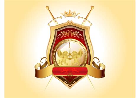 Golden Blazon Vector - Download Free Vector Art, Stock Graphics & Images