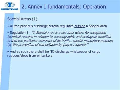 MARPOL Annex I Regulations for the Prevention of