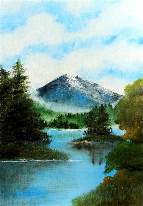 Famous Mountain Scene Painting