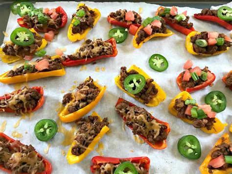 Easy Mini Bell Pepper Nachos