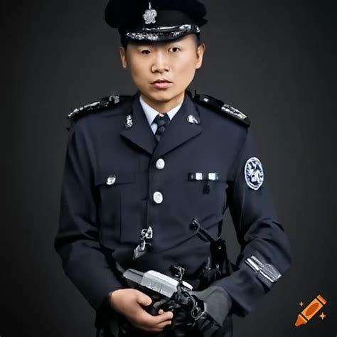 Portrait of a hong kong police officer on Craiyon