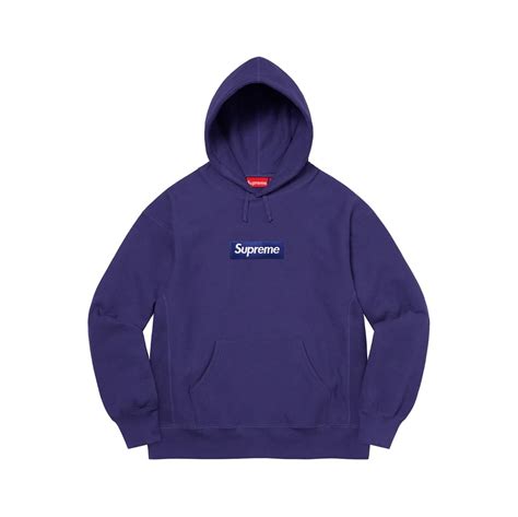 Supreme Hoodie Box Logo FW21 Purple - SHEZAMME