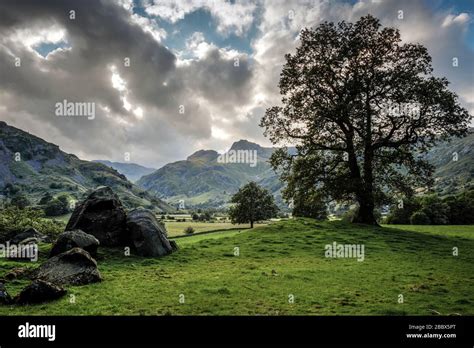 The Langdale Boulders, cared for by the National Trust, Lake District ...