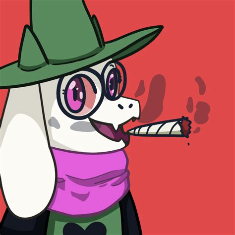 Ralsei Smoking a Blunt [Commission] by Grim-Switcher on DeviantArt