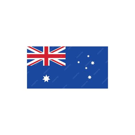 Premium Vector | Australian flag vector icon illustration design