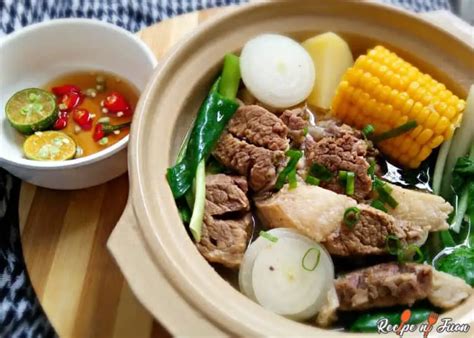 Delicious Nilagang Baka recipe with beef shanks & fish sauce