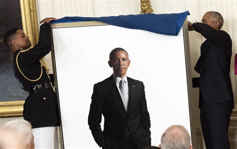 Barack and Michelle Obama's Official White House Portraits | POPSUGAR ...